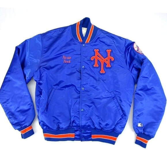 Starter Other - VTG Starter Diamond Collection New York Mets Satin Lined Jacket L Personalized